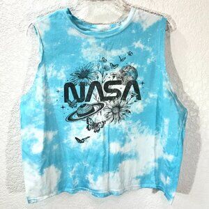 🌷NASA Cropped T=Shirt with Butterflies